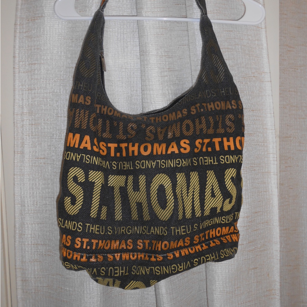 Robin Ruth Black and Orange Tote Bag